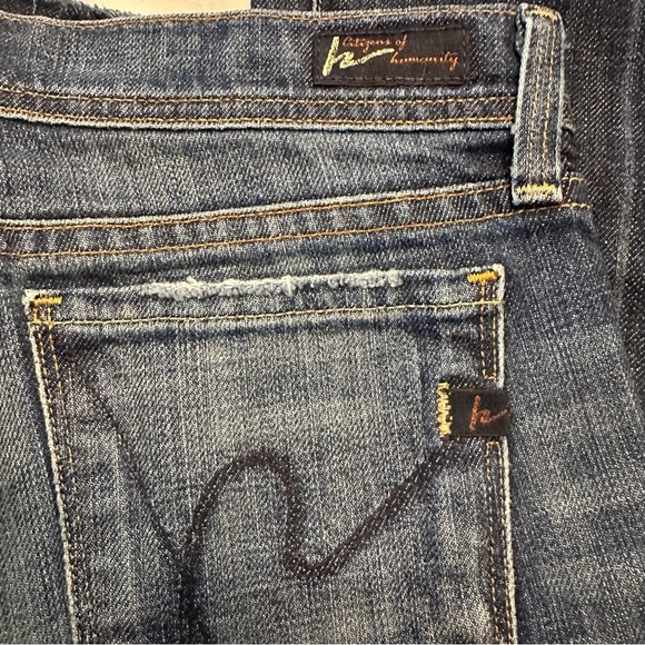 Citizens of Humanity Jeans Women's 25 Ingrid 002 Low Waist Flare USA Made(E5 - Picture 4 of 11